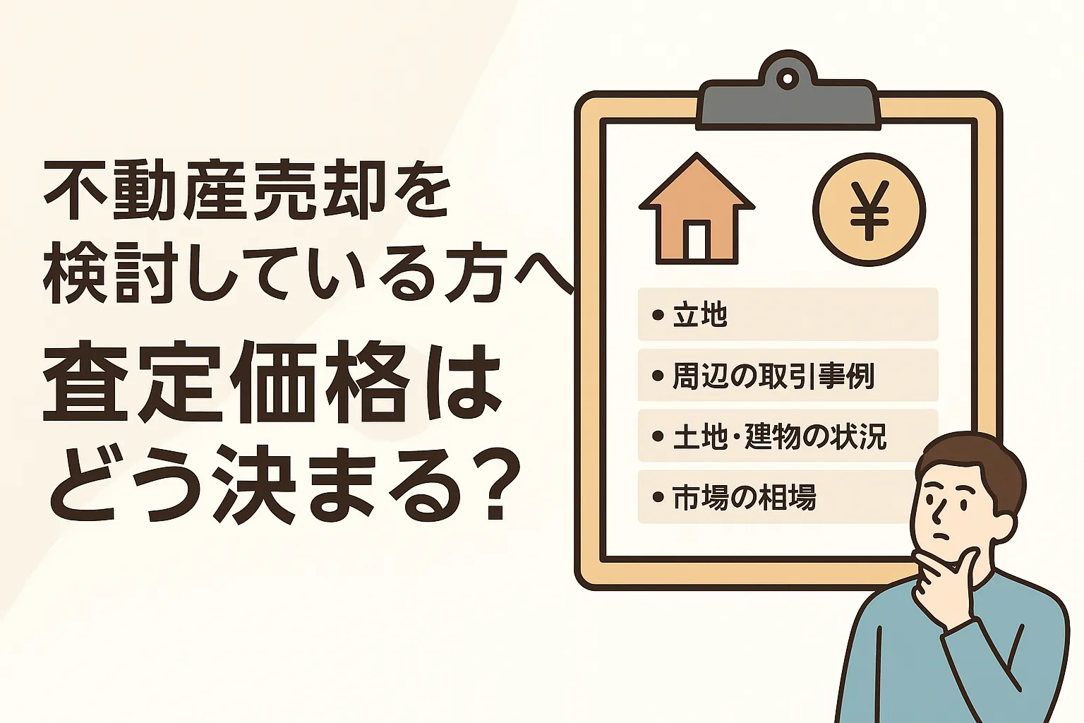 【不動産売却を検討している方へ】 ~査定価格はどう決まる?~